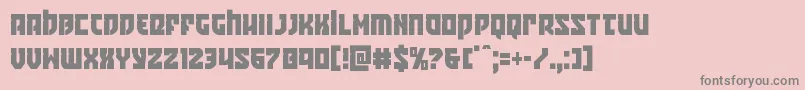 Crazyivancond Font – Gray Fonts on Pink Background