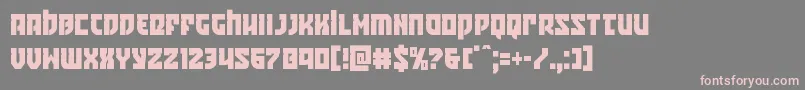 Crazyivancond Font – Pink Fonts on Gray Background