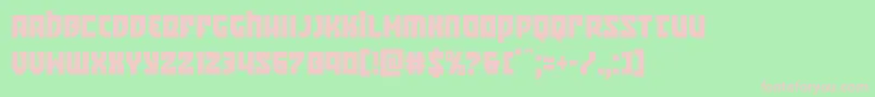 Crazyivancond Font – Pink Fonts on Green Background