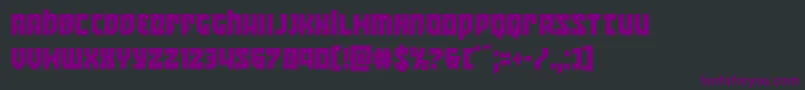 Crazyivancond Font – Purple Fonts on Black Background