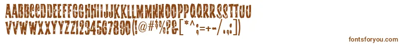 Starshinemf-fontti – ruskeat fontit valkoisella taustalla