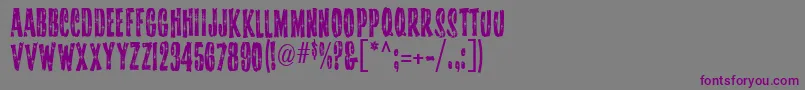 Starshinemf Font – Purple Fonts on Gray Background
