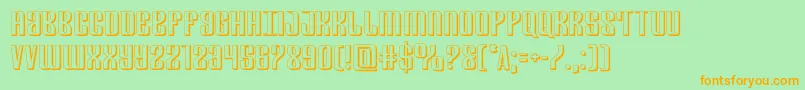 Departmenth3D Font – Orange Fonts on Green Background