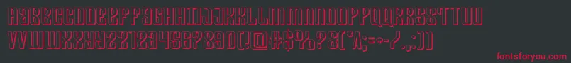 Departmenth3D Font – Red Fonts on Black Background