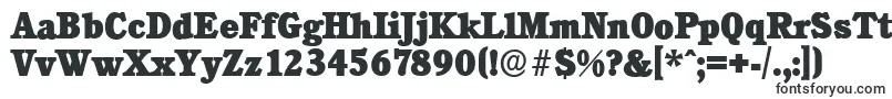 Шрифт CalgaryserialHeavyRegular – простые шрифты