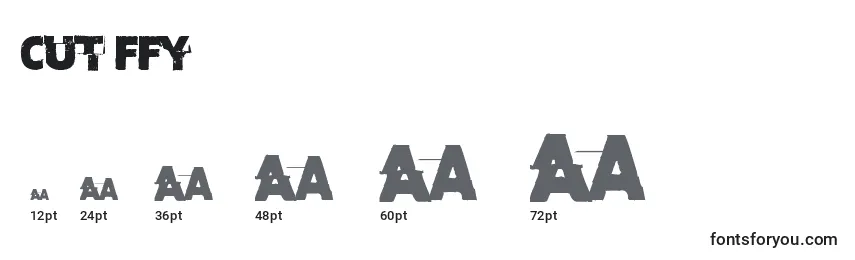 Cut ffy Font Sizes