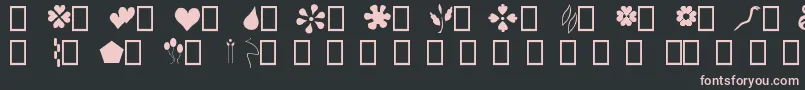 Шрифт FantasSecond – розовые шрифты на чёрном фоне