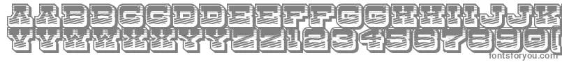 DryGoodsRusticJl-fontti – harmaat kirjasimet valkoisella taustalla