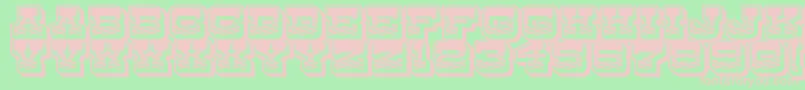 DryGoodsRusticJl Font – Pink Fonts on Green Background