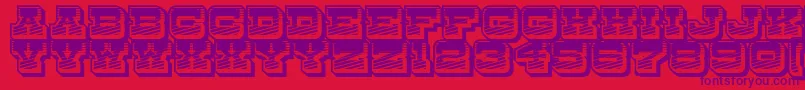Шрифт DryGoodsRusticJl – фиолетовые шрифты на красном фоне