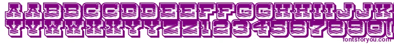 Шрифт DryGoodsRusticJl – фиолетовые шрифты на белом фоне