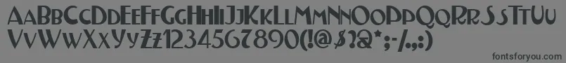 Testn Font – Black Fonts on Gray Background