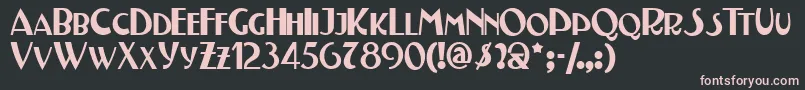 Testn Font – Pink Fonts on Black Background