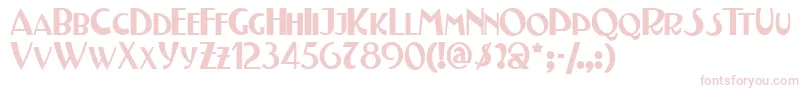 Testn-fontti – vaaleanpunaiset fontit valkoisella taustalla