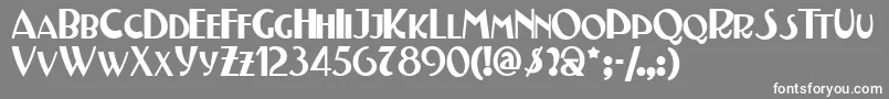 Шрифт Testn – белые шрифты на сером фоне
