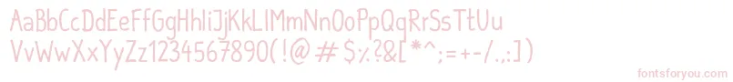Шрифт SebastianInformal – розовые шрифты