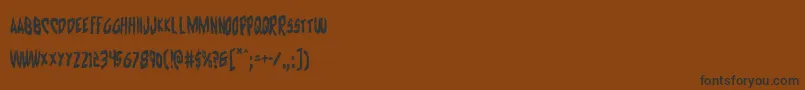 Cyruscond Font – Black Fonts on Brown Background
