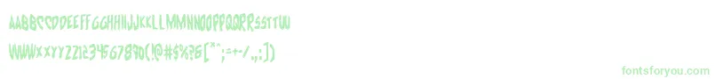 Cyruscond Font – Green Fonts on White Background