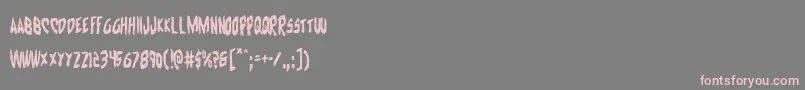 Cyruscond Font – Pink Fonts on Gray Background