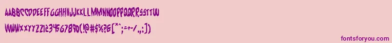 Cyruscond Font – Purple Fonts on Pink Background