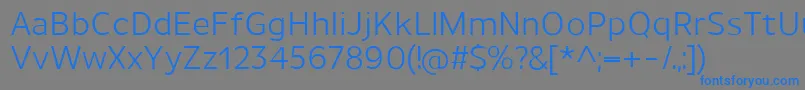 UnimanRegular Font – Blue Fonts on Gray Background