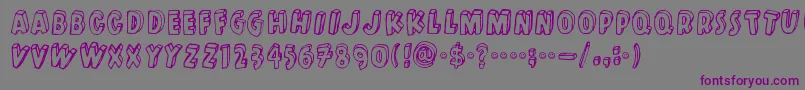 Kulminoituva Font – Purple Fonts on Gray Background