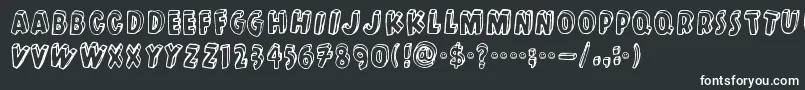 Шрифт Kulminoituva – белые шрифты