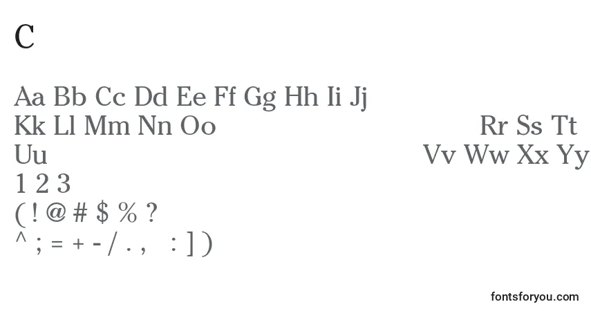 Шрифт CheltenhamNormal – алфавит, цифры, специальные символы