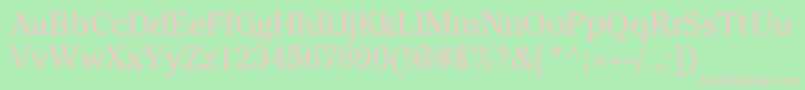CheltenhamNormal Font – Pink Fonts on Green Background