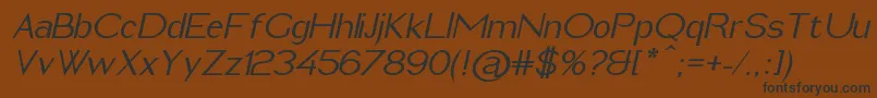 Saiba mais sobre a fonte ImeldaMediumItalic Fonte ImeldaMediumItalic – fontes pretas em um fundo marrom