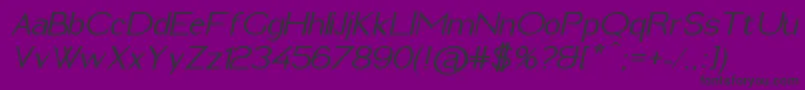 ImeldaMediumItalic Font – Black Fonts on Purple Background