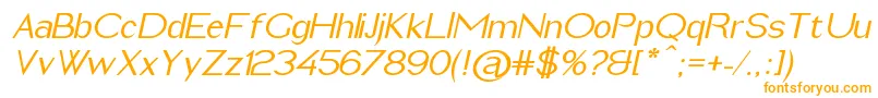 ImeldaMediumItalic-Schriftart – Orangefarbene Schriften