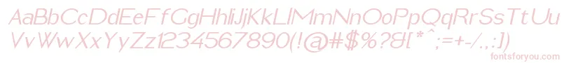 ImeldaMediumItalic Font – Pink Fonts on White Background