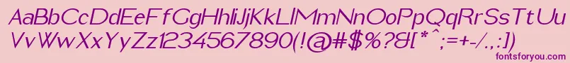 ImeldaMediumItalic Font – Purple Fonts on Pink Background