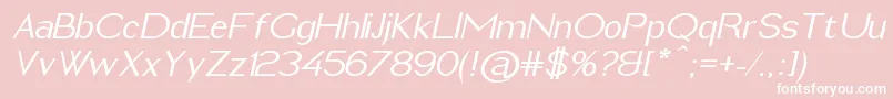 ImeldaMediumItalic Font – White Fonts on Pink Background