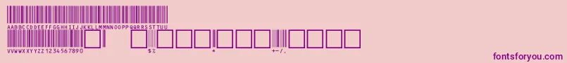 V100023 Font – Purple Fonts on Pink Background