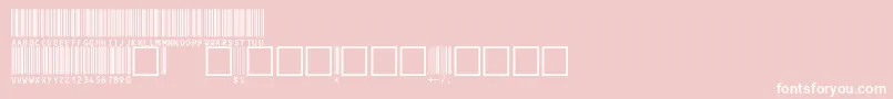 V100023 Font – White Fonts on Pink Background