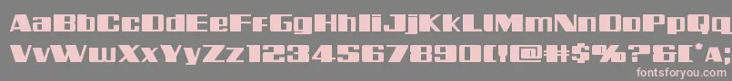 Galacticstormexpand Font – Pink Fonts on Gray Background