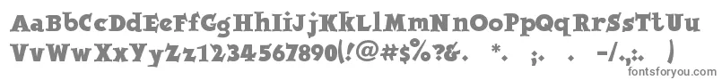 Jobbernole Font – Gray Fonts on White Background