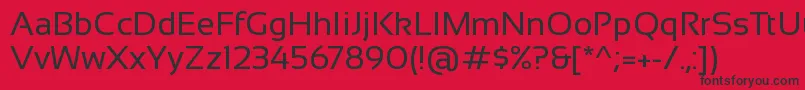 SansationRegular Font – Black Fonts on Red Background