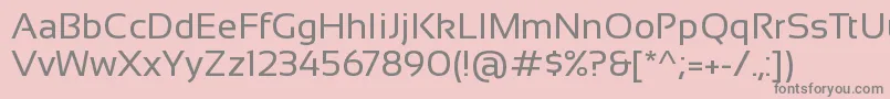 SansationRegular Font – Gray Fonts on Pink Background
