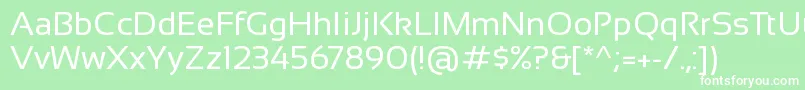 SansationRegular Font – White Fonts on Green Background