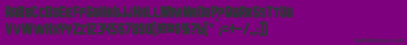 HauserCondensed Font – Black Fonts on Purple Background