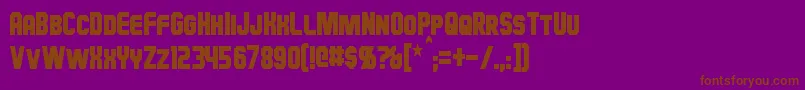 More about HauserCondensed Font HauserCondensed Font – Brown Fonts on Purple Background