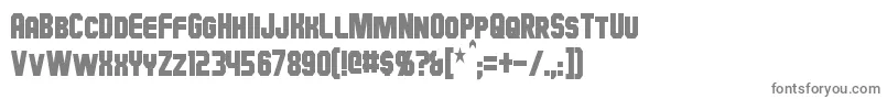 フォントHauserCondensed – 灰色のフォント