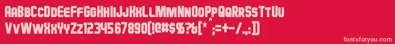 fuente HauserCondensed – Fuentes Rosadas Sobre Fondo Rojo