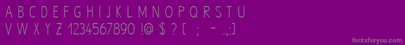 Hype Font – Gray Fonts on Purple Background