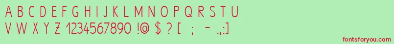 fuente Hype – Fuentes Rojas Sobre Fondo Verde