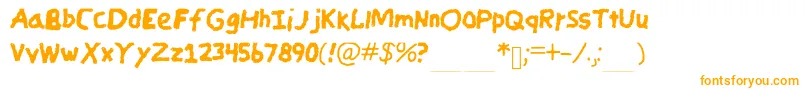 CandycrayonCopy Font – Orange Fonts