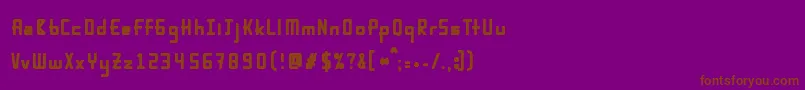 Karpowbold Font – Brown Fonts on Purple Background